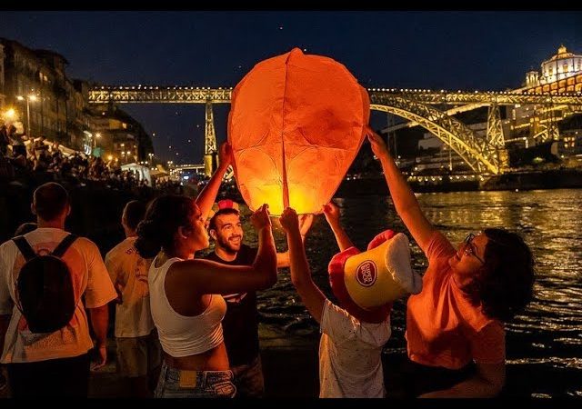 Parece Carnaval mas é o São João em Porto